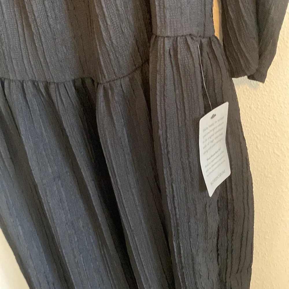 Ruched Long sleeve Maxi Dress - Picture 4 of 6